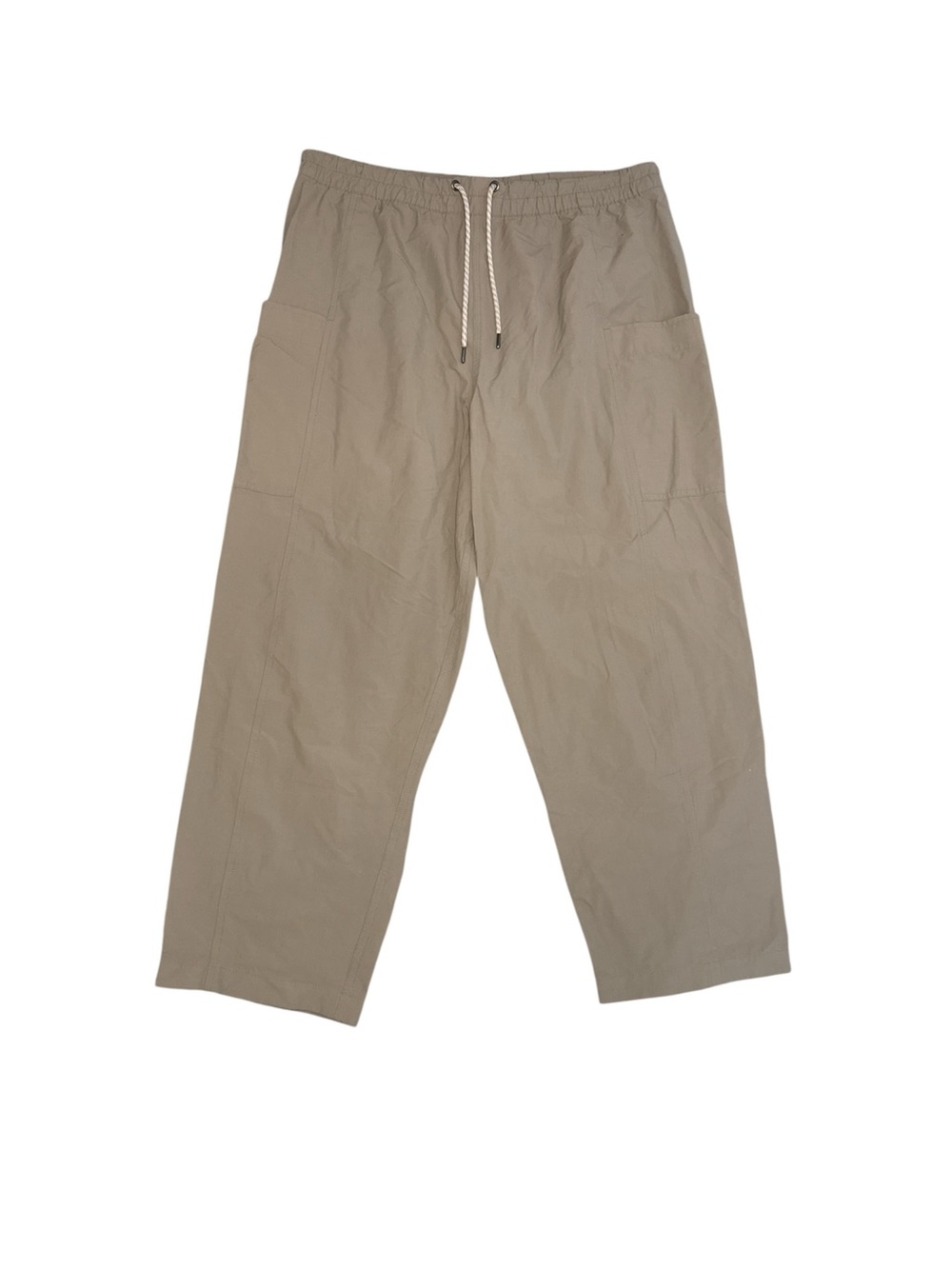 Vuori Tan Cargo Wide Leg Crop Pants size Large